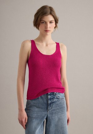 PIOMBO REGULAR-FIT GLITTER TANK TOP - Débardeur - fuchsia