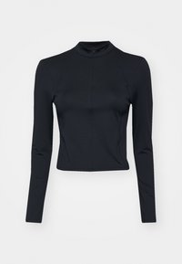 HALF ZIP LONG SLEEVE - T-shirt à manches longues - black