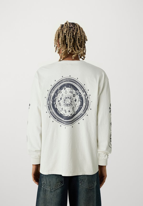 NATURE DRAWING TEE UNISEX - Long sleeved top - ecru3