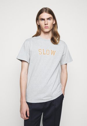 EASE - Triko s potiskem - light grey melange