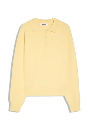 Bershka, STRIPED KNIT SWEATER - T-shirt à manches longues - yellow