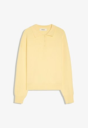 Bershka, STRIPED KNIT SWEATER - Longsleeve - yellow
