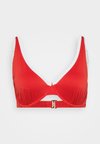Curvy High Apex Ribbed Underwire Bikini Top - Bikinio viršutinė dalis - ribbon red
