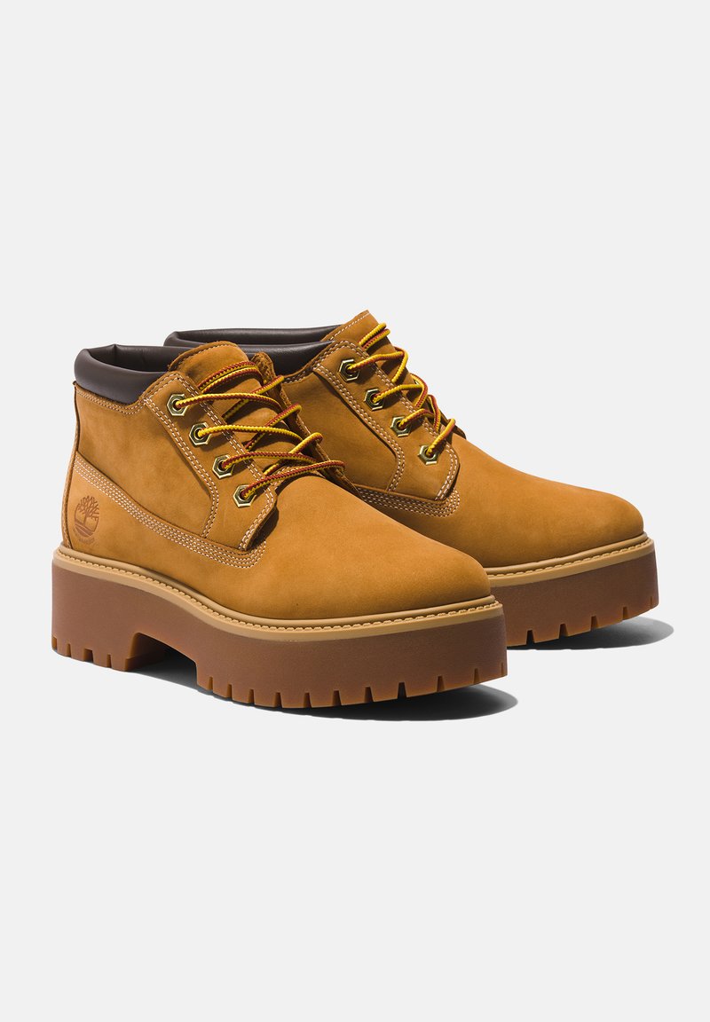 Timberland STREET - Kotníkové boty na platformě - wheat