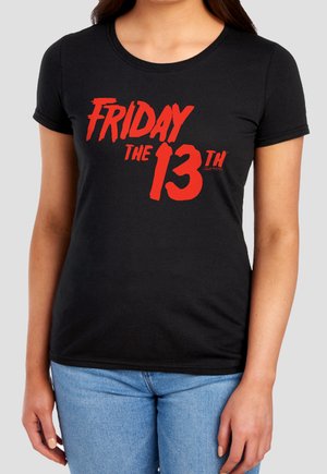 Cotton Soul, FRIDAY THE 13TH LOGO - Print T-shirt - black
