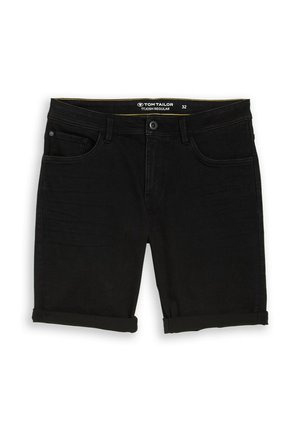 TOM TAILOR, TTJOSH REGULAR SHORTS - Jeans Shorts - black denim