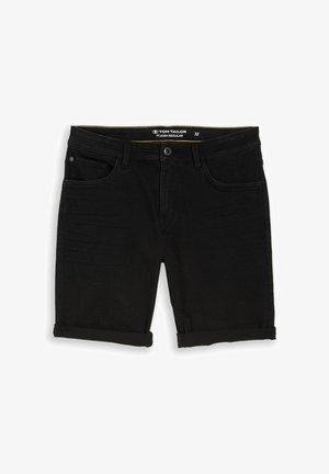 TOM TAILOR, TTJOSH REGULAR SHORTS - Jeans Shorts - black denim