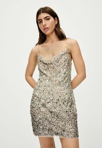 Next SEQUIN CAMI REGULAR FIT - Cocktailklänning - ombre mink brown