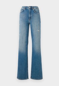 ONLJUICY WIDE - Wide Leg - dark blue denim