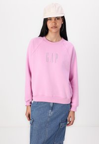GAP LOGO CREW - Mikina - pink