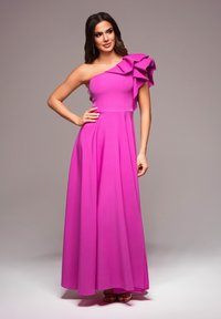 Ombre Společenské šaty - fuchsia