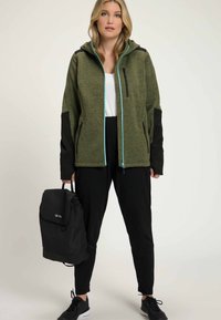 Ulla Popken Giacca in pile - olive