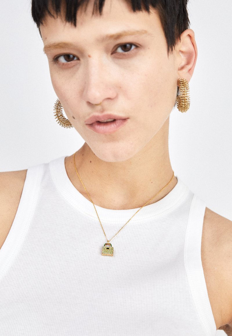 kate spade new york SWEET TREASURES-MINI PENDANT - Náhrdelník - green/gold-coloured