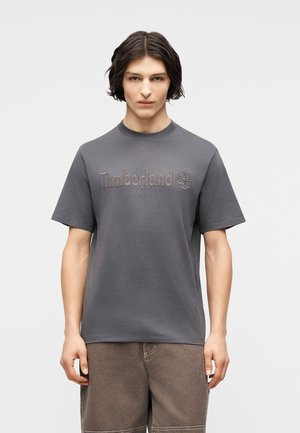 HAMPTON SHORT SLEEVE TEE - Potiskana majica - blackened pearl