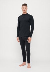 Champion TRAINING KOMPRESSION MOCK NECK LONG SLEEVES - Langarmshirt - black