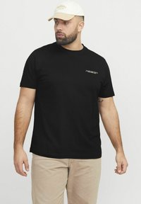 Jack & Jones PLUS SIZE RÜCKEN - T-shirts print - black