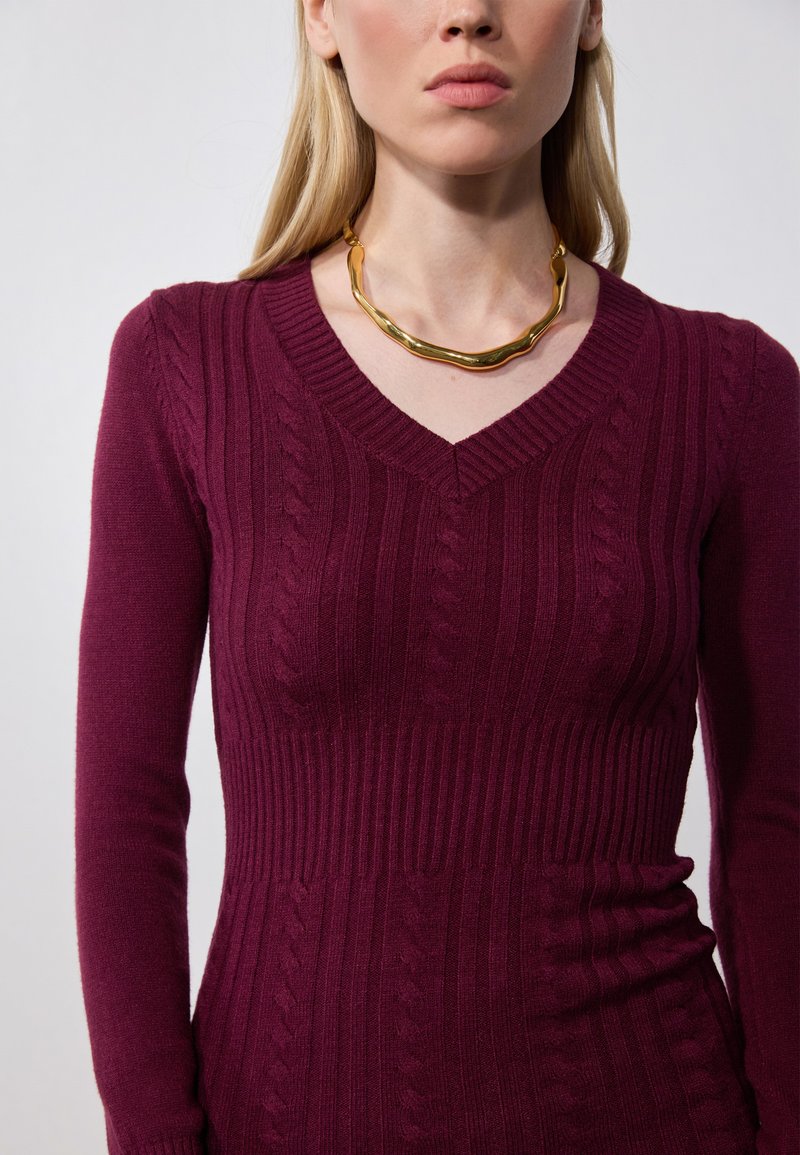 Anna Field Jumper dress - bordeaux - Zalando.ie