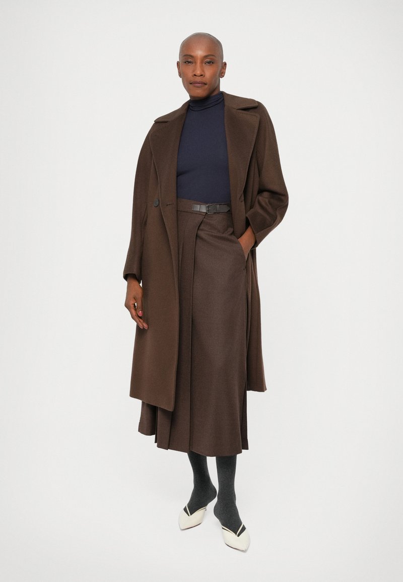 Jupe Longue Max Studio Femme - Bleu Rayé, Viscose, Taille élastique M