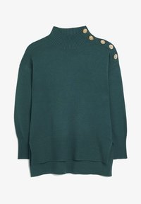 Robe pull droite col bateau vert foncé femme | Bonobo Robe pull droite col bateau vert foncé femme | Bonobo