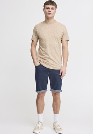 SDMITTEL REGULAR FIT - Kratke hlače iz džinsa - dark blue denim