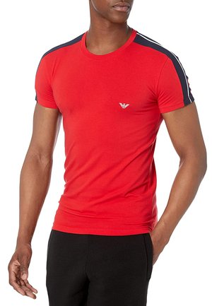 CREW NECK - Print T-shirt - rot