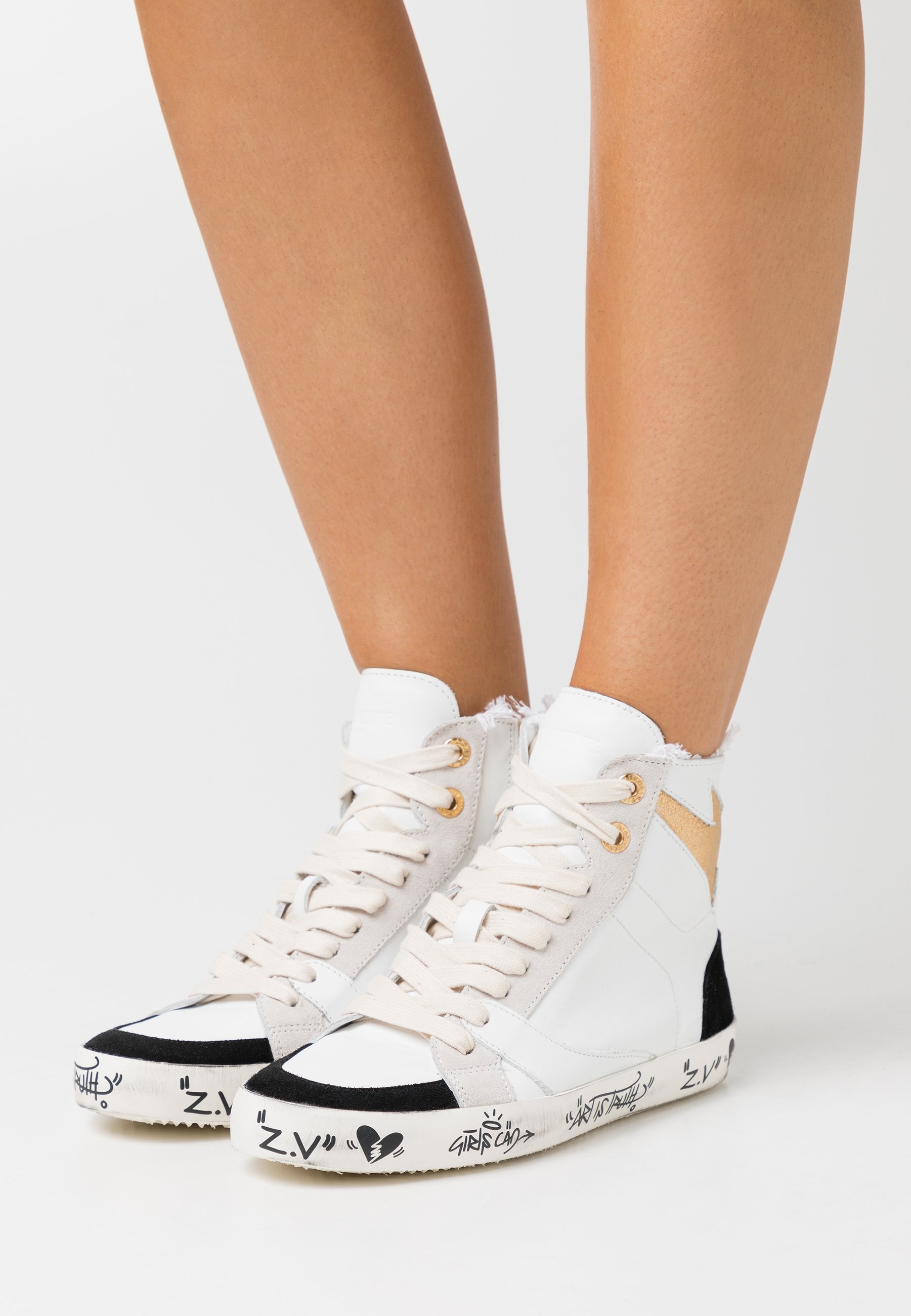 Zadig \u0026 Voltaire USED - Sneakers hoog - blanco/wit - Zalando.nl