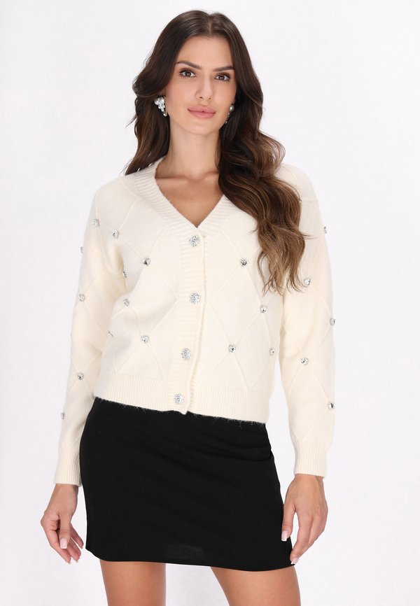 Strickpullover - wollweiss