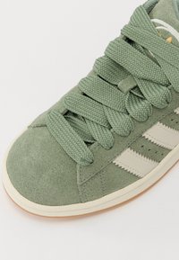 adidas gazelle silver green womens adidas Kids' Grade School Campus 00s Shoes, Size 5.5, Dark Green/White main image 0