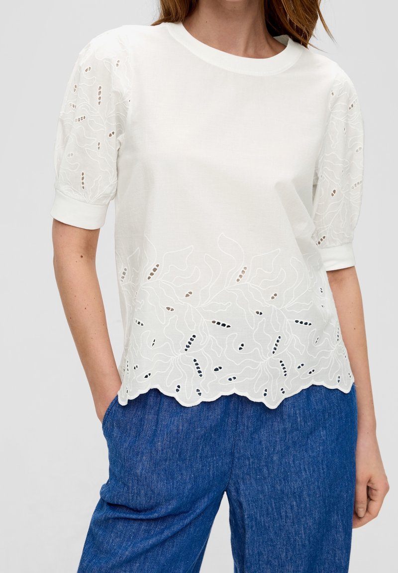 s.Oliver Camiseta estampada - off-white