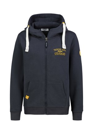MIT KÜSTENBACKPRINT - Sweatjacke - dark-blue