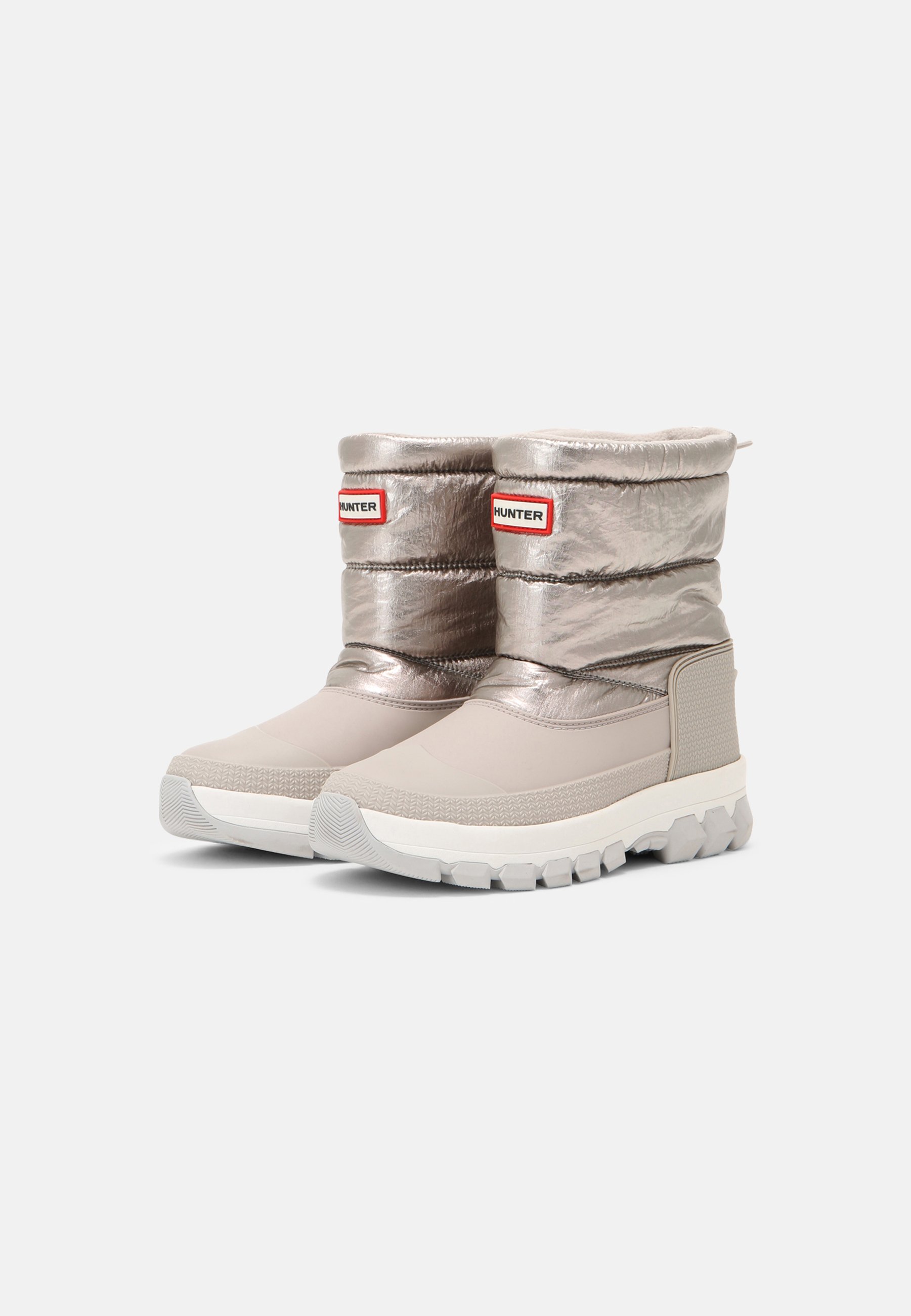 Hunter ORIGINAL Botas para la nieve - dark silver/hail grey/plateado -  Zalando.es