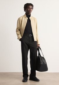 BOSS MANSELL - Δερμάτινο μπουφάν - light beige