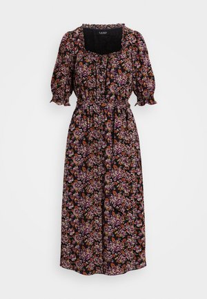 Lauren Ralph Lauren WAHAILE SHORT SLEEVE DAY DRESS - Kjole - lavender/orange/multi