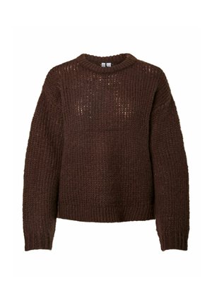 Pieces, PCDORTHEA LS CHUNKY KNIT NOOS BC - Jersey de punto - hot fudge