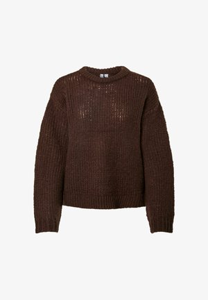 Pieces, PCDORTHEA LS CHUNKY KNIT NOOS BC - Jersey de punto - hot fudge