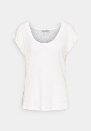 T-SHIRT-LINEN BLEND - T-shirt imprimé - off-white