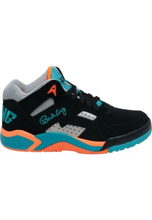 Sneaker low - black teal orange
