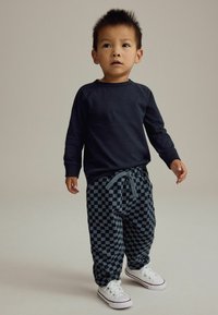 Next REGULAR FIT - PATTERNED  JOGGERS - Jogginghose - navy blue checkerboard