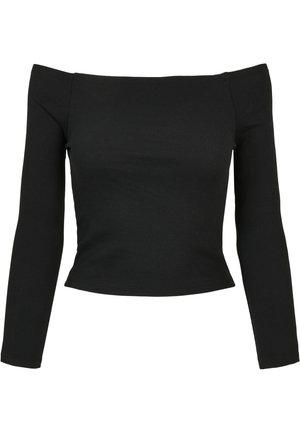 Langærmet T-shirt - black