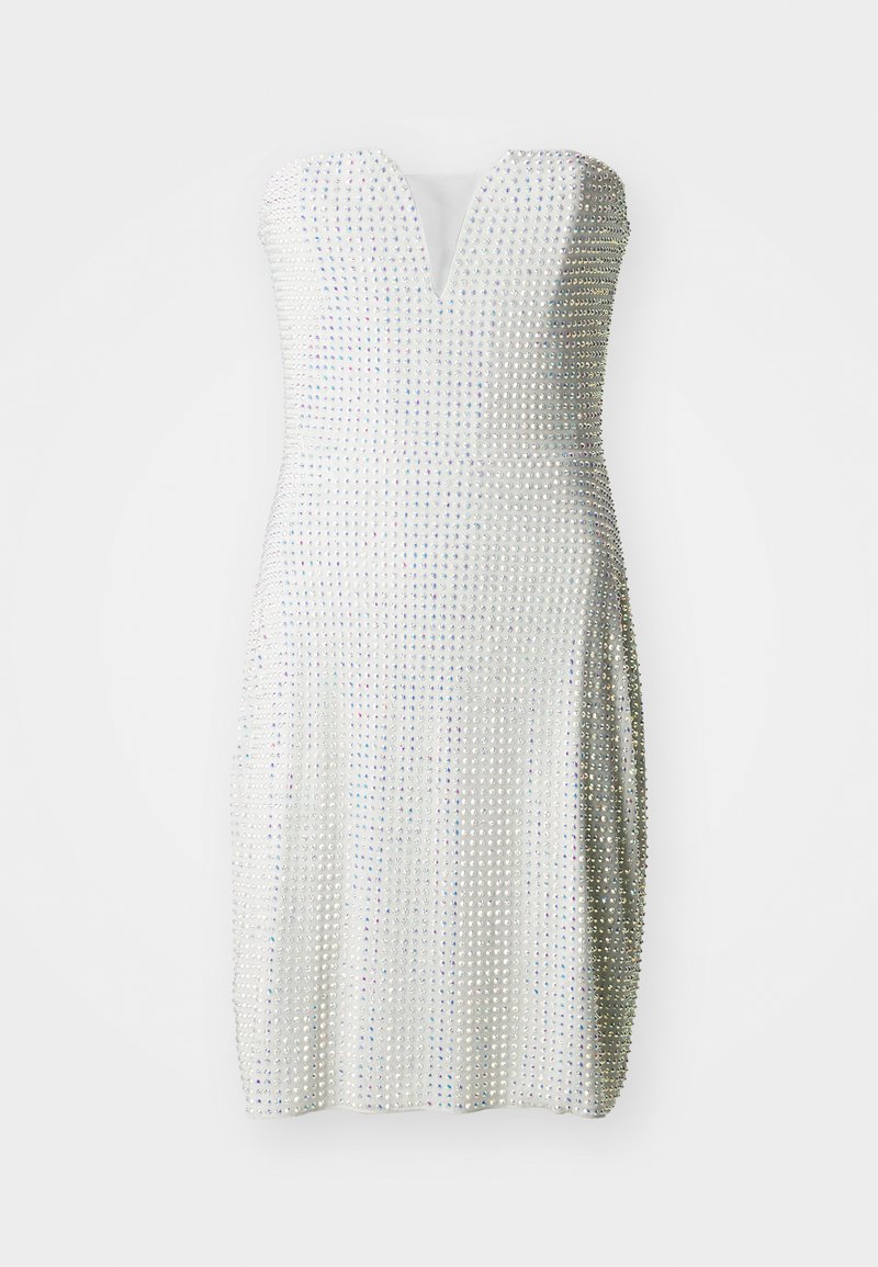 WAL G. Cocktailjurk zilverkleurig