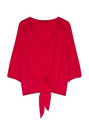 Fiorella Rubino, BLUSA CON NODO AL FONDO - Blůza - fucsia