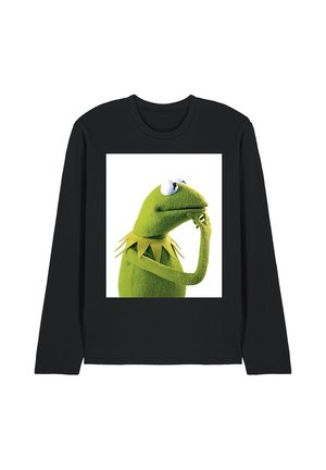 Disney, THE MUPPETS KERMIT THE FROG PONDER - Long sleeved top - black