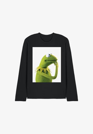 Disney, THE MUPPETS KERMIT THE FROG PONDER - Long sleeved top - black