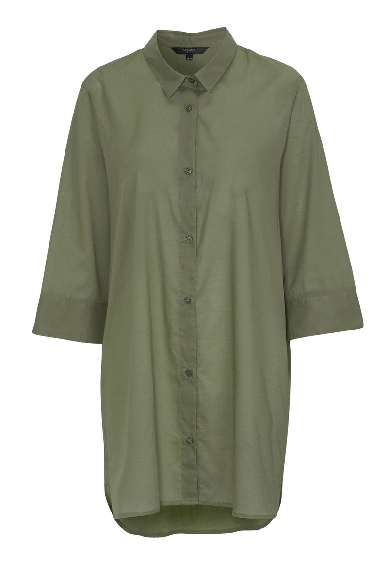 Damen Hemdblusen | Cellbes Hemdbluse khaki green/khaki - EA41837 Damen Hemdblusen | Cellbes Hemdbluse khaki green/khaki - EA41837