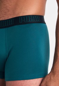 Puma MEN EVERYDAY TRUNKS 2 PACK - Boxer alsónadrág - sea green/black
