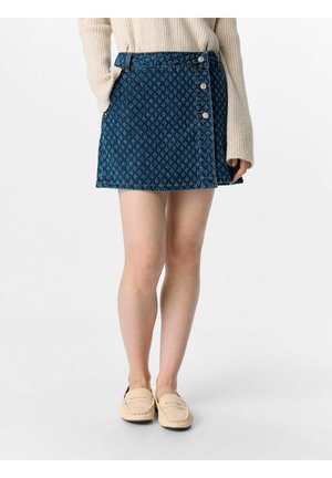 Mini skirts  - dark blue denim