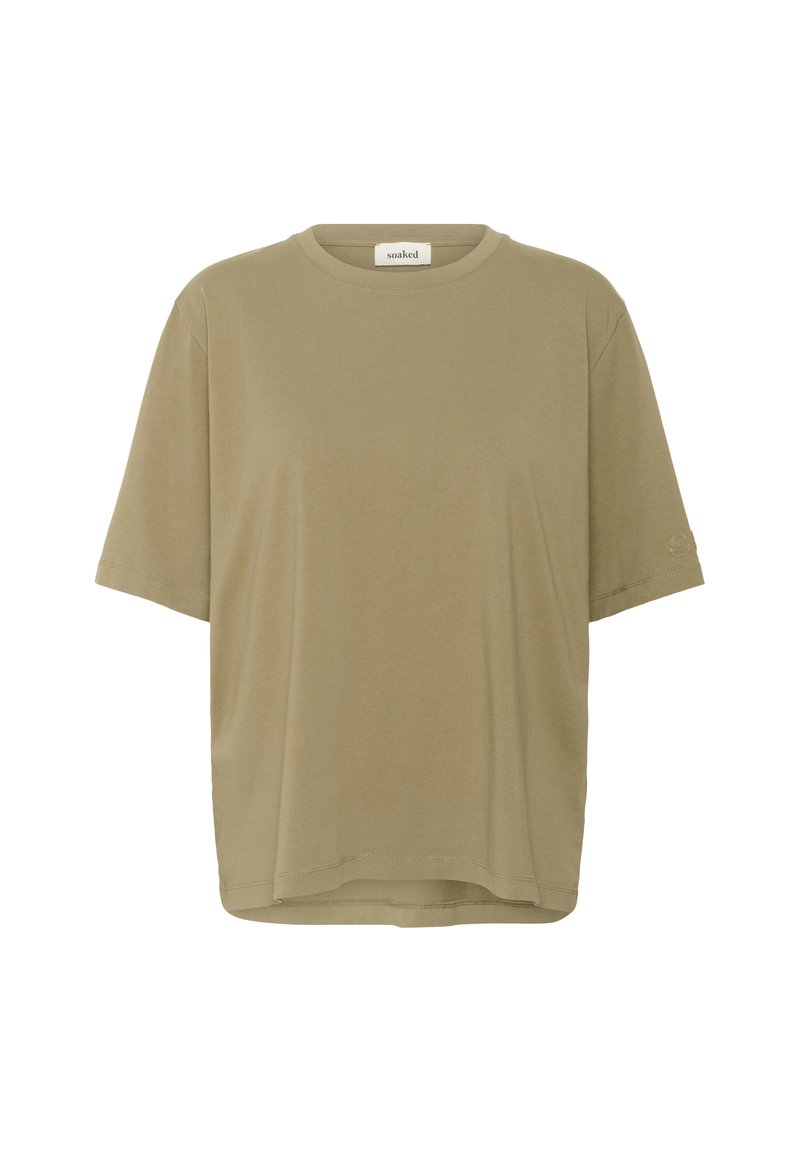 Soaked in Luxury T-shirt print groen gemêleerd