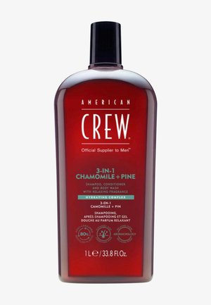 American Crew 3-IN-1 CHAMOMILE  & PINE, SHAMPOO, CONDITIONER & BODY WASH - Docciaschiuma - -