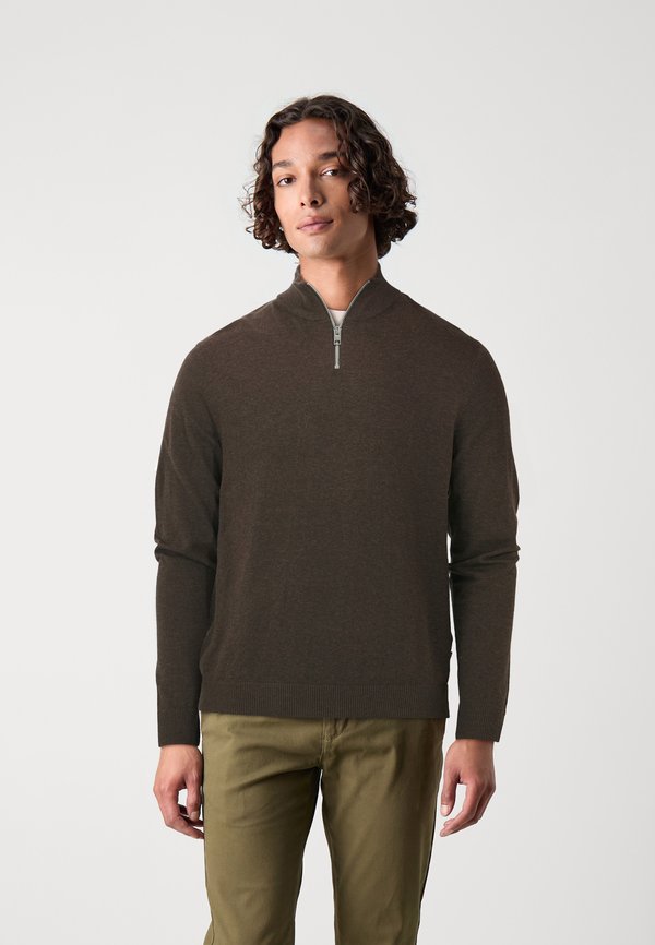 JJEEMIL HALF ZIP - Jumper - mulch