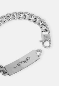 Ed Hardy DEATH BEFORE DISHONOR DAGGER CHUNKY BAR BRACELET UNISEX - Bracelet - silver-coloured
